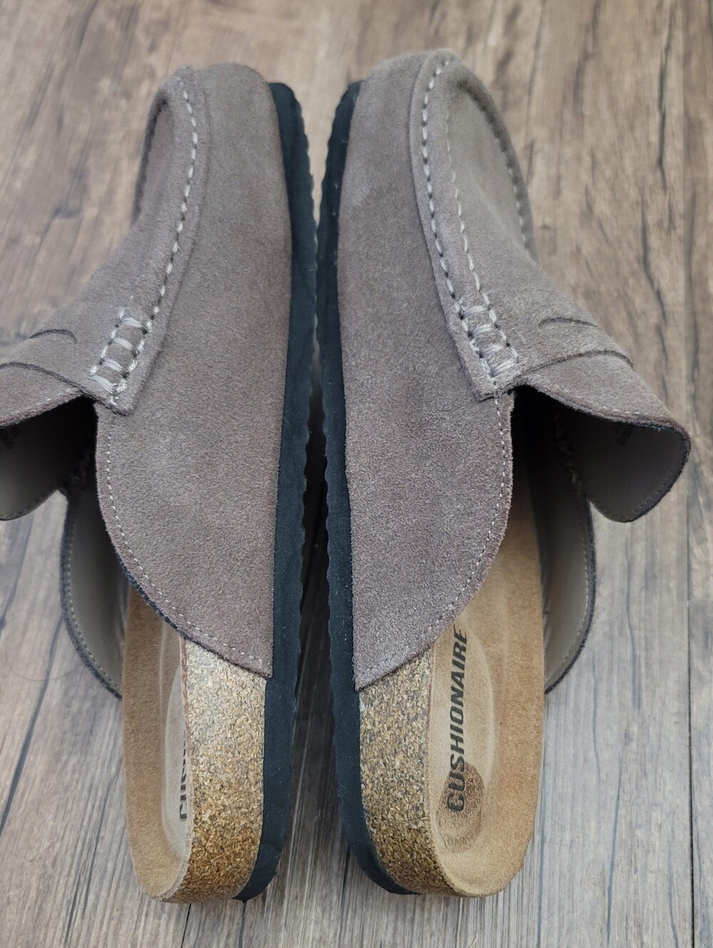 Cushionaire Women's FonduTaupe Suede Slip-On Loafers - Picture 2 of 5